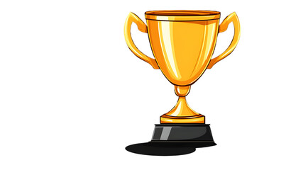 Golden trophy, illustration