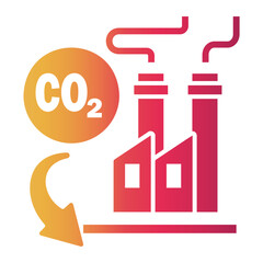 carbon capture Gradient icon