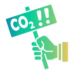 carbon capture Gradient icon