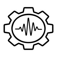control system Line Icon
