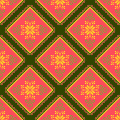 Flowers, leaves, colorful wallpapers, designed for carpet, wallpaper, clothes, wrapping, fabric, cover.