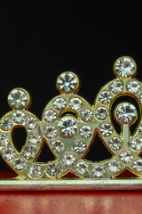 gold crown isolated on white