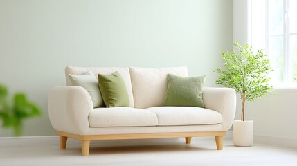 minimalistic interior featuring neutral tones focusing on clean and uncluttered design