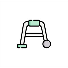 trolley icon on white background