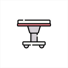 vector illustration of a microscope