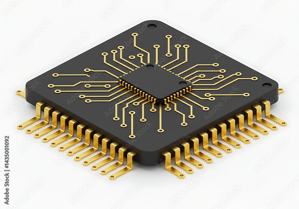 Poster close up of computer circuit board