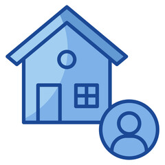 Real Estate Agent Icon Element For Design