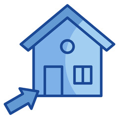 Open House Icon Element For Design