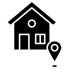 Land Plot Icon Element For Design