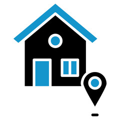 Land Plot Icon Element For Design