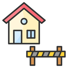 Construction Site Icon Element For Design