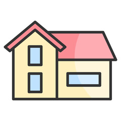 Villa Icon Element For Design