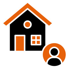 Real Estate Agent Icon Element For Design
