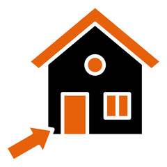 Open House Icon Element For Design