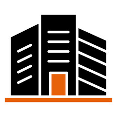 Office Building Icon Element For Design