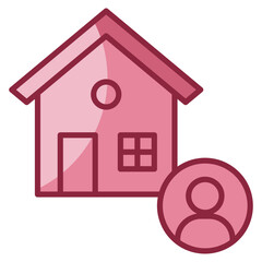 Real Estate Agent Icon Element For Design