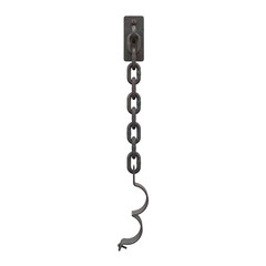Old Shackles, 3d illustration isolated on white background
