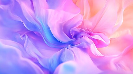 Soft pastel pink and blue floral abstract high-resolution picture