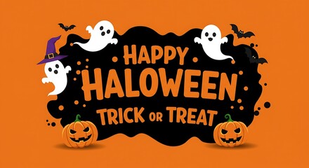Boo! Happy Halloween Night AI Generated
