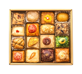 Mithai Box for Diwali Sweets Storage - Isolated on White Background