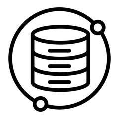 database Line Icon