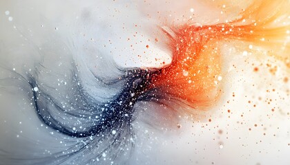 Fototapeta premium Dynamic abstract flow of colors and textures.