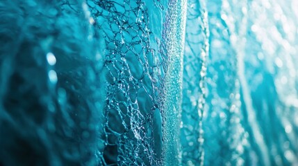 This captivating close-up image showcases bubbles and the shimmering surface of water, creating a serene and tranquil atmosphere. Perfect for nature and abstract themes.