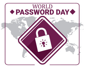 vector graphic of world password day good for world password day celebration

