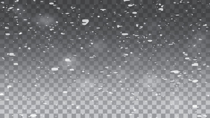 Snowflake design. Winter. Snowfall. Scattered snowflakes. December theme. Snowy landscape.
