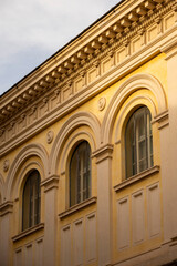 Obraz premium The Pantheon is an ancient 2nd century Roman temple and, since AD 609, a Catholic church in Rome, Italy. It is perhaps the most famous, and architecturally most influential, rotunda.