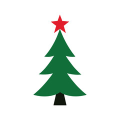christmas tree on white background
