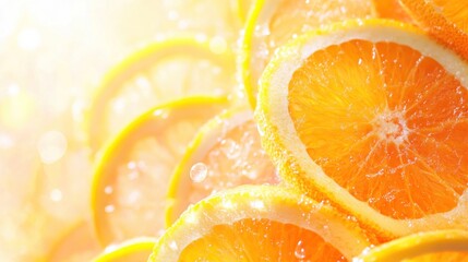 Close-up of citrus slices