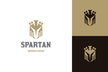 spartan sword logo vector
