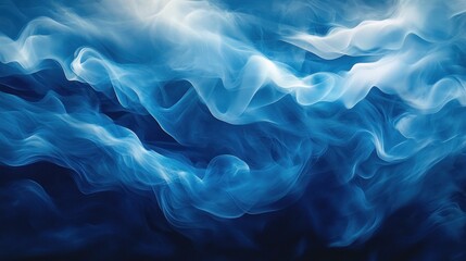 Fototapeta premium Abstract swirling blue and white smoke (1)