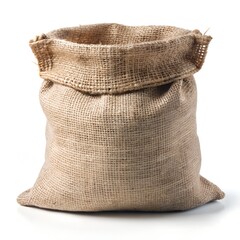 burlap sack isolated on white