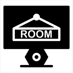 booking glyph icon vector illustration isolated on white background