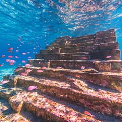 Underwater Stone Steps, Coral Reef