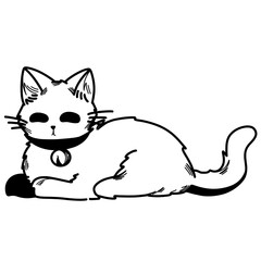 Cute cat doodle 