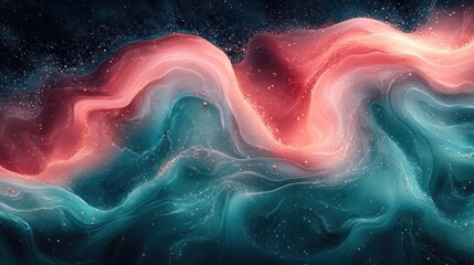 Fototapeta premium Abstract swirling liquid colors
