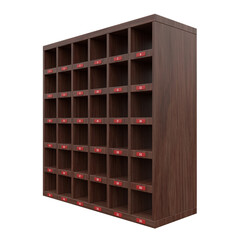 Mail Sorter, 3d illustration isolated on white background