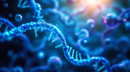 DNA strand in biotechnology microbiome research
