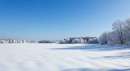 Winter's Embrace: A Frozen Serenity AI Generated