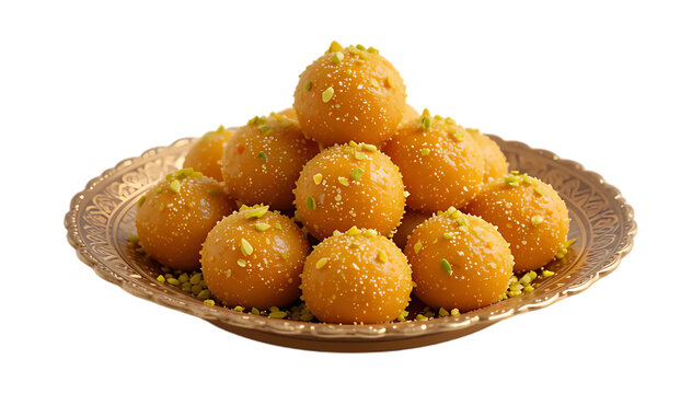 Indian sweets, besan ladoo.