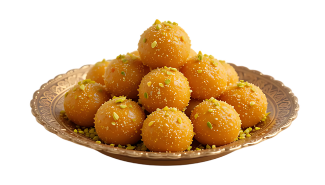 Indian sweets, besan ladoo.