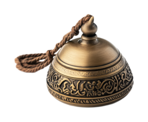 Muezzin�s Call Bell for Islamic Prayer Call - Isolated on White Background