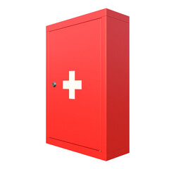 Obraz premium Medicine Cabinet, 3d illustration isolated on white background