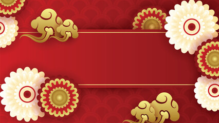 Chinese New Year Gradient Vector Background for Background Invitation