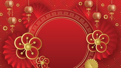 Chinese New Year Gradient Vector Background for Background Invitation