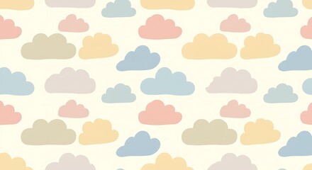 Obraz premium Pastel Cloud Drift AI Generated