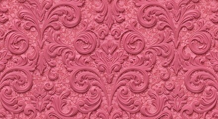 Fototapeta premium Crimson Embossment AI Generated
